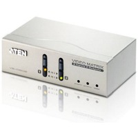 VS0202 von Aten ist ein 2x2 VGA Grafik-Matrix-Switch mit Audioübertragung.