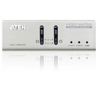 VS0202 von Aten ist ein 2x2 VGA Grafik-Matrix-Switch mit Audioübertragung.