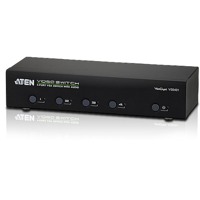 VS0401 von Aten ist ein VGA Grafik-Switch mit 4 Ports für Audio und Video.