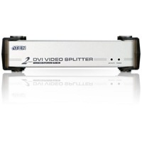 VS162 von Aten ist ein DVI Grafik-Splitter mit 2 Ports für Audio und Video.