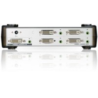 VS164 von Aten ist ein DVI Grafik-Splitter mit 4 Ports für Audio und Video.