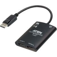 VS92DP kompakter 2-Port DisplayPort MST Hub für True 4K Videoauflösungen von ATEN