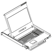 K117 4K LCD Einbaukonsole mit 3840 x 2160 nativer Auflösung von Austin Hughes Zeichnung