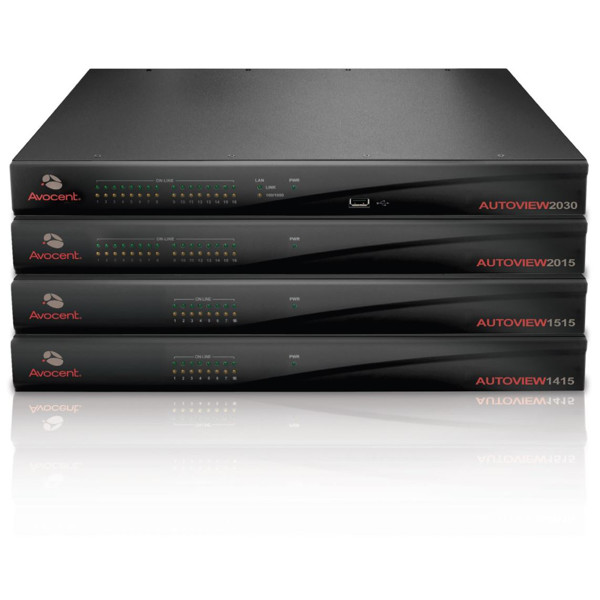 Alle Modelle der AutoView Kat. 5 KVM Switches von Emerson Network Power (Avocent).