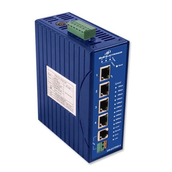 Der EIR-Extend-4 von B+B SmartWorx ist ein Ethernet Extender.