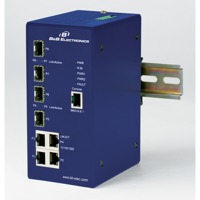 Der EIR608-4SFP von B+B SmartWorx ist ein Managed Switch.