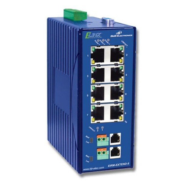 Der EIRM-Extend von B+B SmartWorx ist ein Ethernet Extender.