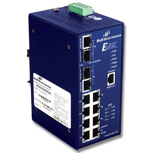 Elinx EIRP600 Serie B+B SmartWorx Managed PoE Gigabit Ethernet Switches