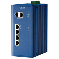 SECP306-T Industrie Ethernet Switch mit 4 Ethernet + 2 SFP Ports von B+B SmartWorx.