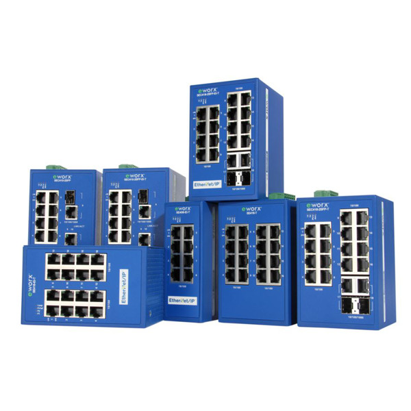 eWorx SE400 Managed Industrie Protokoll Switches von Advantech B+B SmartWorx mit 8-16 Ports.