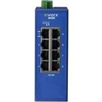 SE408 Managed Industrie Switch mit 8 10/100Mbps Ports von B+B SmartWorx.