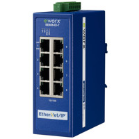 eWorx SE408-EI-T 8 Port Industrie Switch mit EtherNet/IP Unterstützung von B+B SmartWorx.