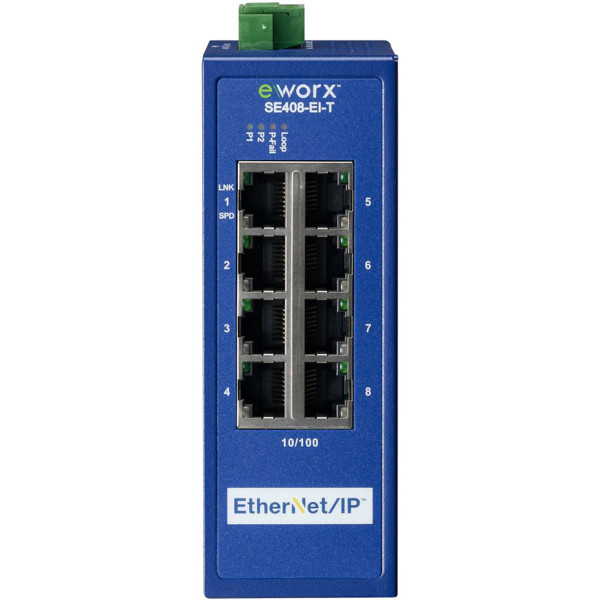 SE408-EI-T - Advantech B+B SmartWorx 8 Port EtherNet/IP Industrie Switch eWorx SE408-EI-T 8 Port EtherNet/IP Industrie Netzwerk Switch von B+B SmartWorx.