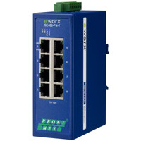 eWorx SE408-PN-T PROFINET Industrie Netzwerkswitch mit 8 Ports von B+B SmartWorx.