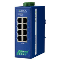 SE408-PNMA-T 8 Port Smart Managed PROFINET Ethernet Switch von B+B SmartWorx.