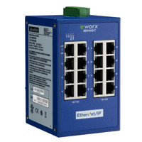 SE416-EI-T industrieller EtherNet/IP Switch mit 16 Ports von B+B SmartWorx.