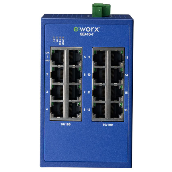 SE416-T - Advantech B+B SmartWorx 16 Port Managed Industrie Ethernet Switch SE416 Smart Managed Industrie Switch von B+B SmartWorx mit 16 Ports für industrielle Protokolle.