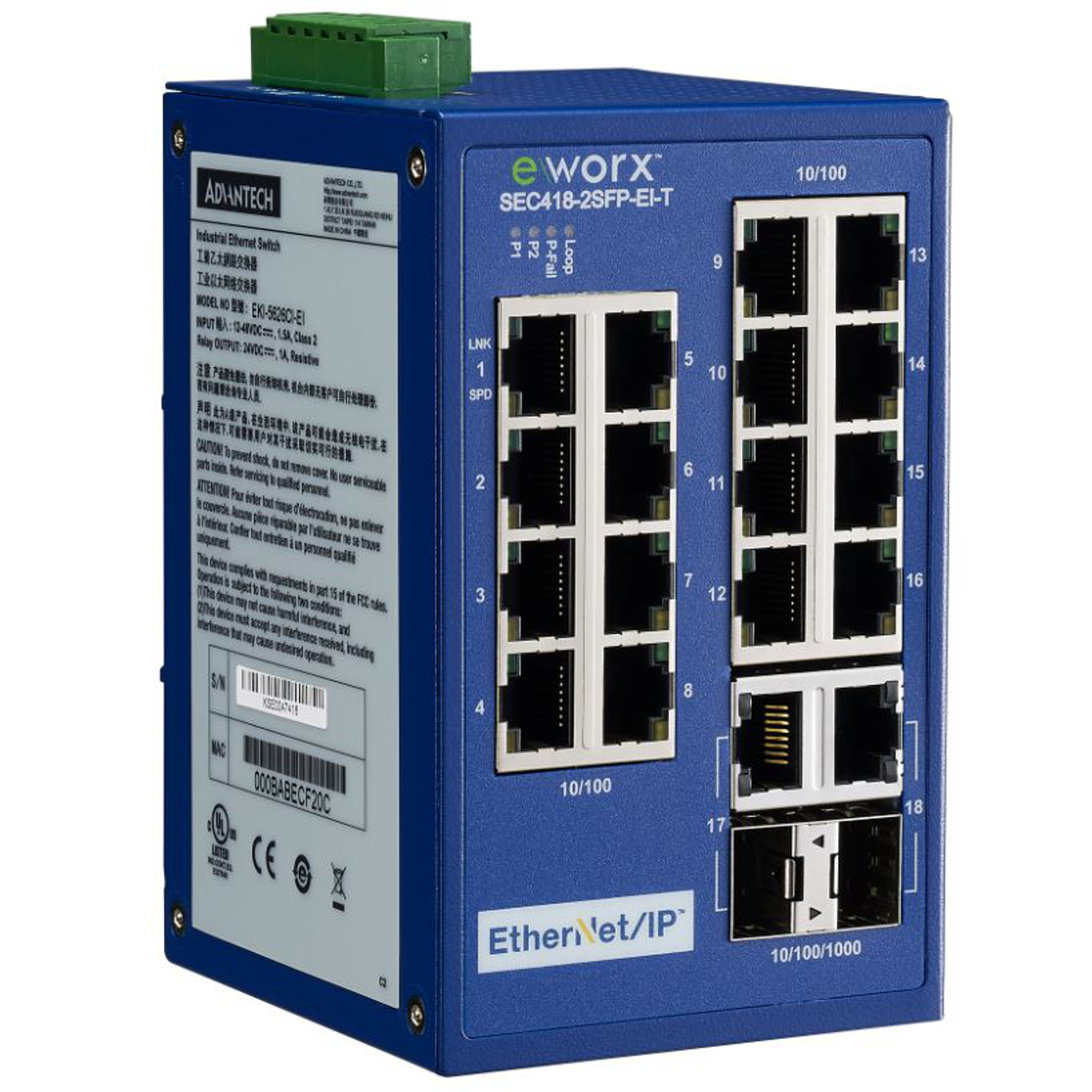 SEC4182SFPEIT Switch B+B SmartWorx BellEquip