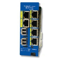Der IE-IMCV-T1-MUX/4+ Ethernet von B+B SmartWorx ist ein Medienkonverter.