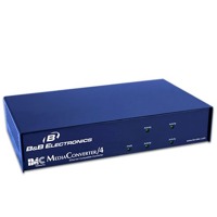 Der MediaConverter/4 von B+B SmartWorx ist eine modularer 4-Slot Medienkonverter.