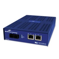Der PoE McBasic LFPT von B+B SmartWorx ist ein Power over Ethernet Medienkonverter.