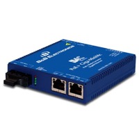 Der PoE+ Giga-MiniMc von B+B SmartWorx ist ein Ethernet zu Glasfaser Medienkonverter.