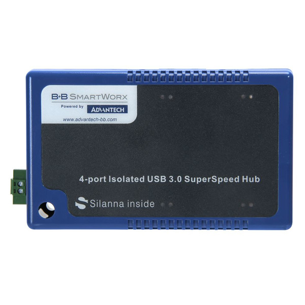 USH304 industrieller Highspeed 4 Port USB Hub mit Isolation von Advantech B+B SmartWorx.