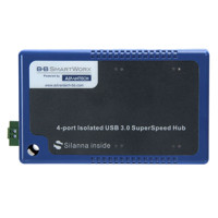 USH304 industrieller Highspeed 4 Port USB Hub mit Isolation von Advantech B+B SmartWorx.