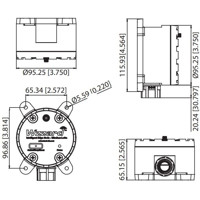 BB-WSW2C Wzzard LRPv2 LoRaWAN Sensoren von Advantech Zeichnung