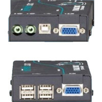 ACU5051A Wizard SRX VGA KVM Switch mit VGA, USB 1.1 und Stereo Audio von Black Box Seiten