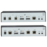 ACU5800A Single/Dual Head Catx Extender mit USB, RJ45, Audio und DisplayPort Anschlüssen von Black Box Rückseite