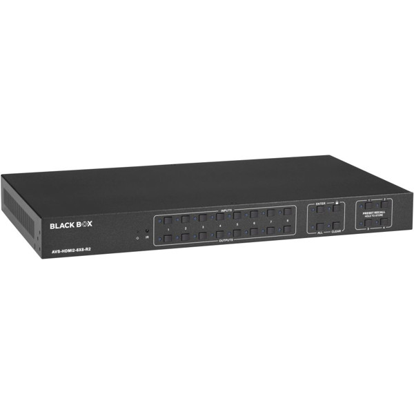 AVS-HDMI2-8X8-R2 8x8 Video Matrix Switch mit HDMI Ein- und HDMI Ausgängen von Black Box