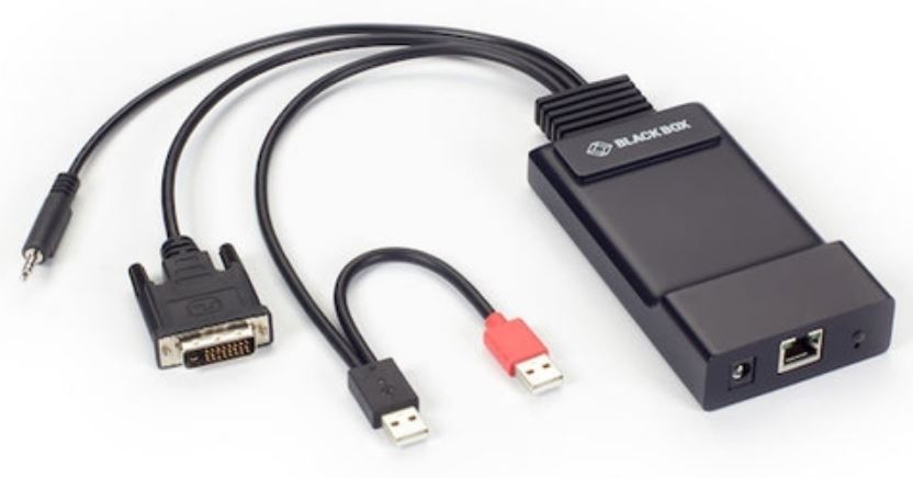 Emerald ZeroU KVM Sender mit Single Head HD, V-USB und Audio Anschlüssen von Black Box