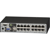 KV0161A CATx basierter ServSwitch CX UNO KVM Switch mit 16x RJ45 Ethernet Anschlüssen von Black Box Anschlüsse