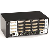 KV2304A 4-Port ServSwitch Wizard Triple-Head DVI Dual Link KVM Switch von Black Box Anschlüsse