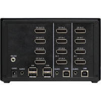KV4402A 2-Port Quad-Head DisplayPort KVM Switch von Black Box Anschlüsse