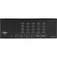 KV4404A Quad-Monitor DisplayPort 1.2a KVM Switch von Black Box Back