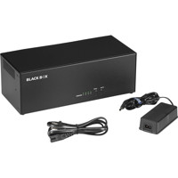 KV4404A Quad-Monitor DisplayPort 1.2a KVM Switch von Black Box Lieferinhalt