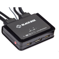 KV62-CBL 2-Port 4K60 DisplayPort 1.2 Kabel KVM Switch von Black Box USB 2.0 Hub