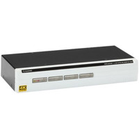 KV6204A 4K60 DisplayPort 1.2 KVM Switch mit HDCP und True Transparent USB von Black Box