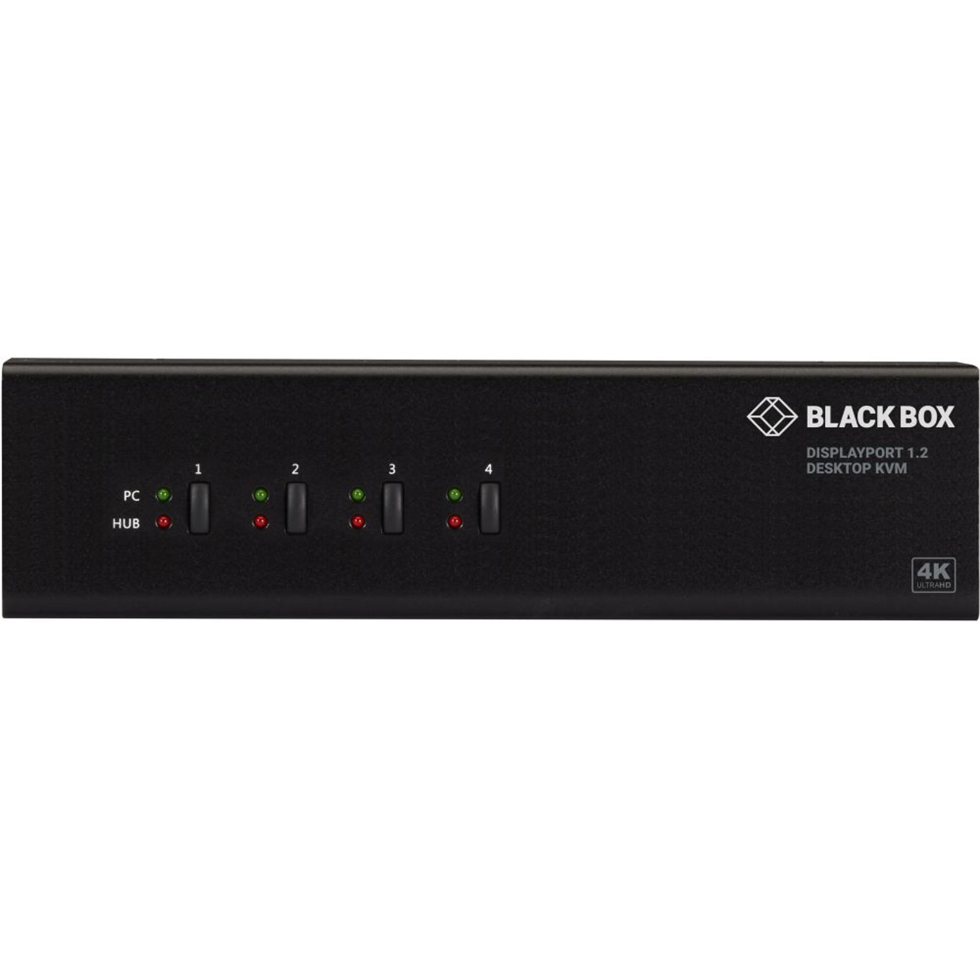 KV6224DP Black Box 4K60 DisplayPort 1.2 KVM Switch für bis zu 4x Dual
