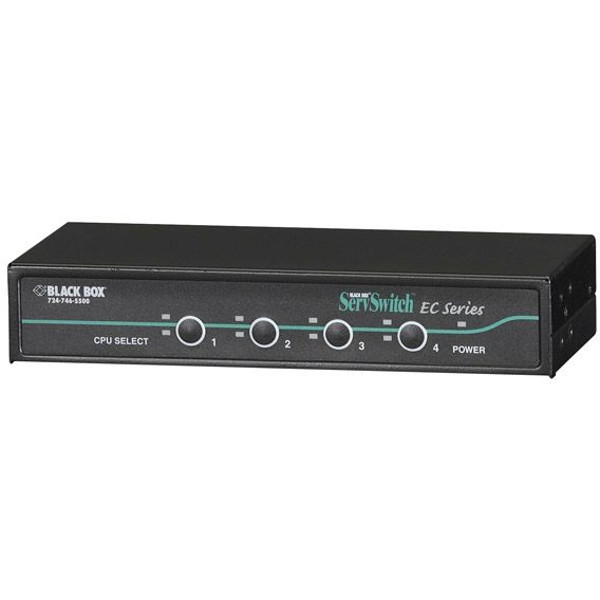 KV9104A 4-Port ServSwitch EC Desktop VGA KVM Switch für PS/2 und USB Computer von Black Box