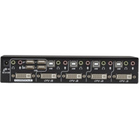 KV9614A ServSwitch DT 4-Port USB DVI Audio KVM Switch von Black Box Back