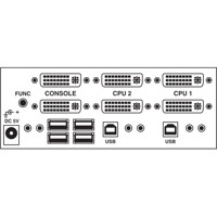 KV9622A 2-Port ServSwitch DT Dual Head DVI KVM Switch mit USB 2.0 Anschlüssen von Black Box Back