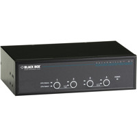 KV9624A 4-Port ServSwitch DT Dual Head DVI KVM Desktop Switch von Black Box