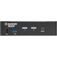 KVMC4K-2P 2-Port 4K DisplayPort USB-C KVM Switch von Black Box Front