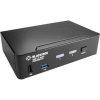 KVMC4K-2P 2-Port 4K DisplayPort USB-C KVM Switch von Black Box Side