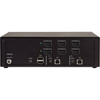KVS4-2002HV Secure KVM Switches mit HDMI/DisplayPort FlexPort Anschlüssen von Black Box Back