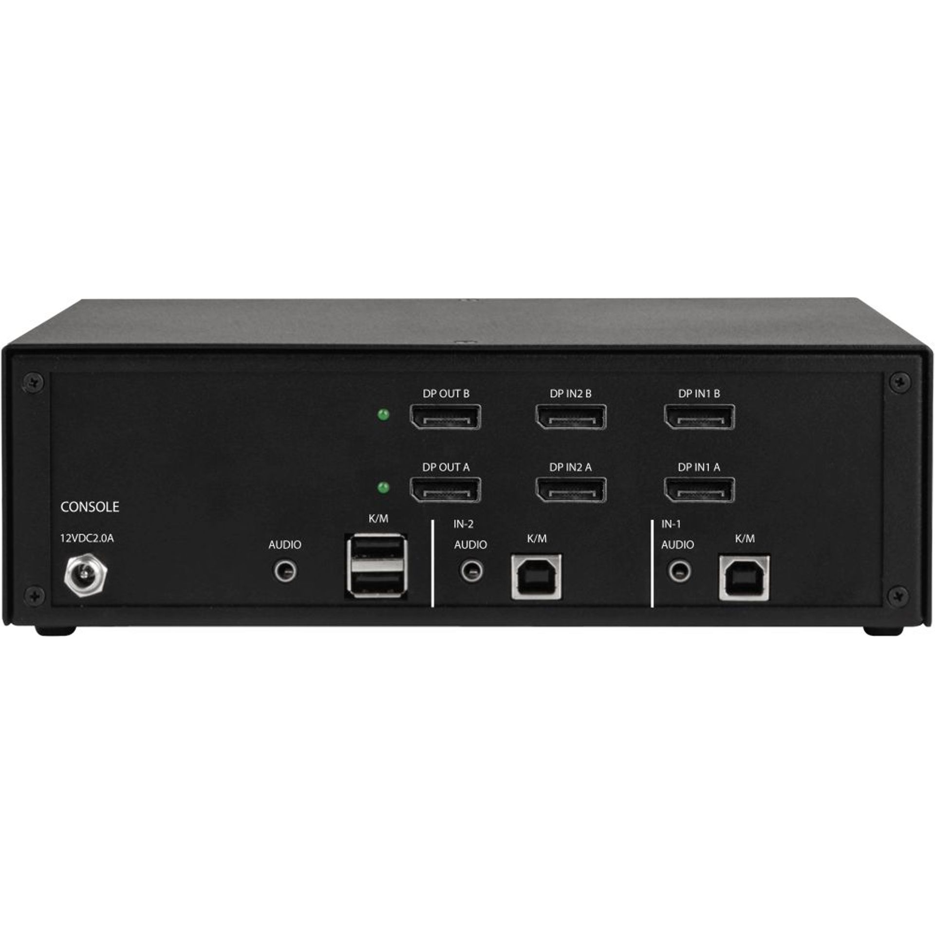 KVS42002V Black Box Secure 2Port DualHead DisplayPort KVM Switch