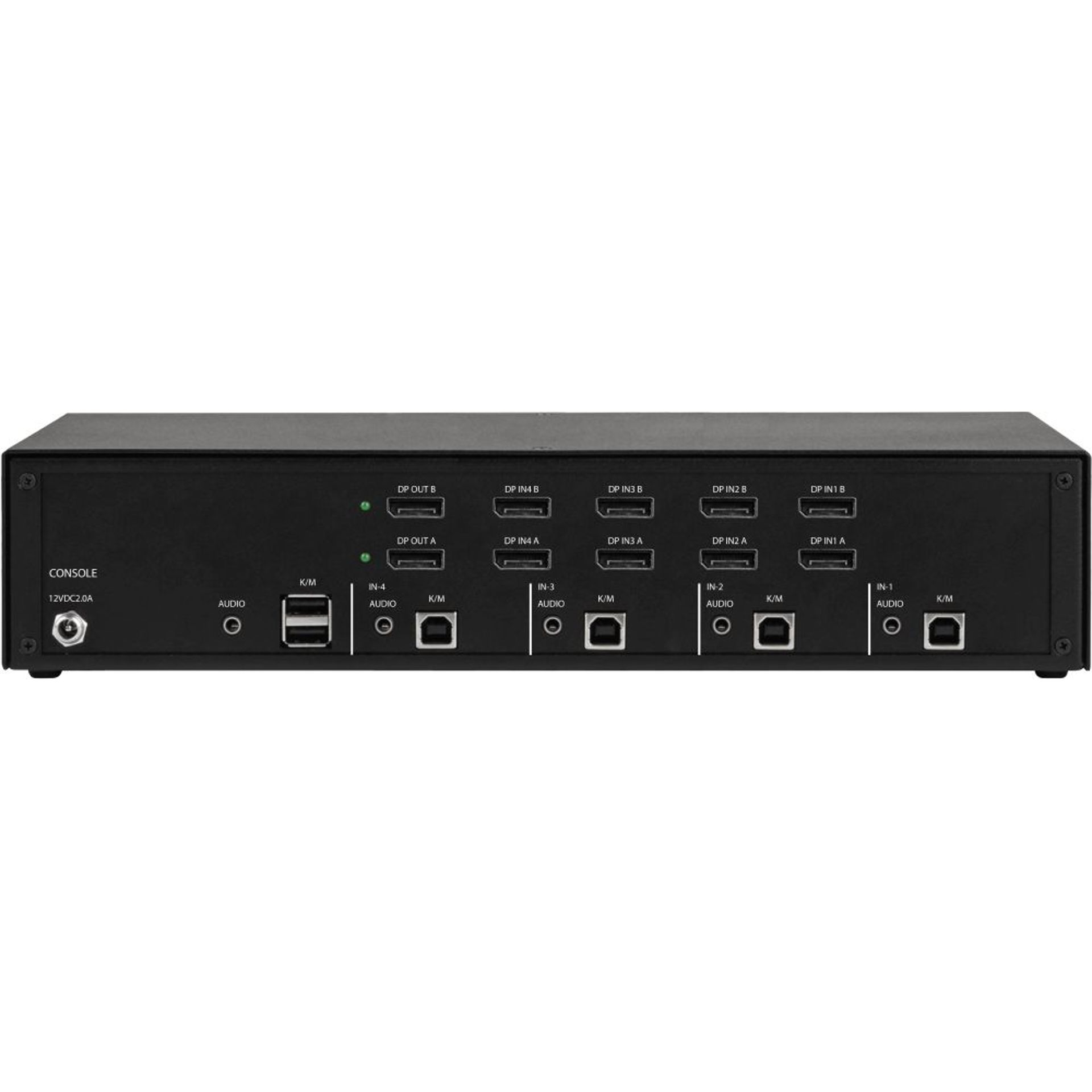 KVS42004V Black Box 4Port DualHead DisplayPort Secure KVM Switch